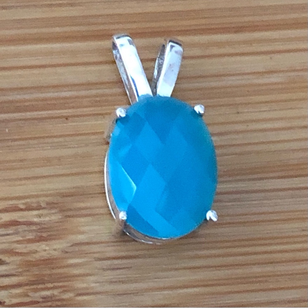 $64  Designer Estate Pendant   Sterling Silver 925  Designer's Mark China - Picture 3 of 5